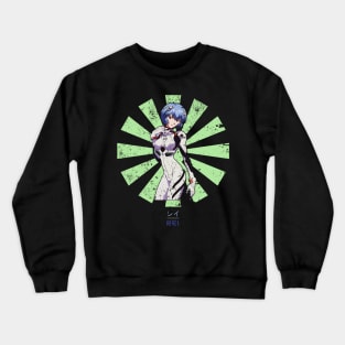 Rei Evangelion Retro Japanese Crewneck Sweatshirt